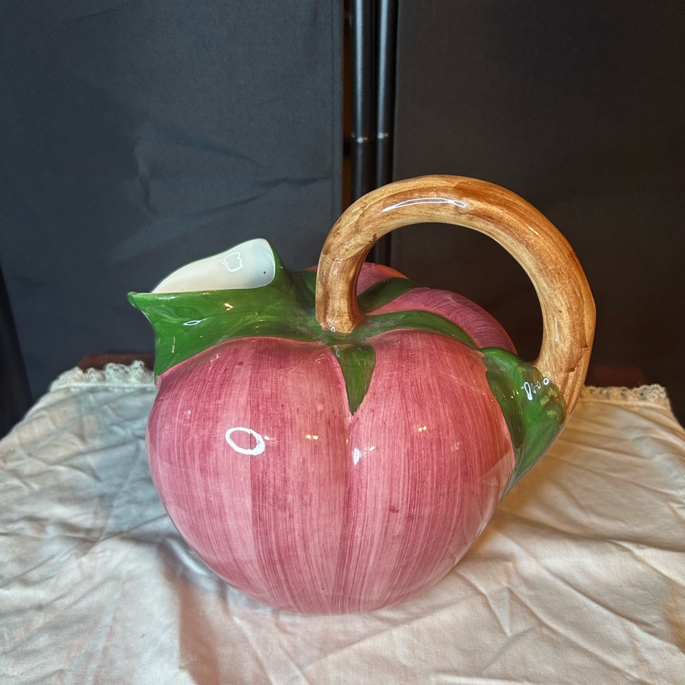 Vintage Handpainted Tomato Pitcher